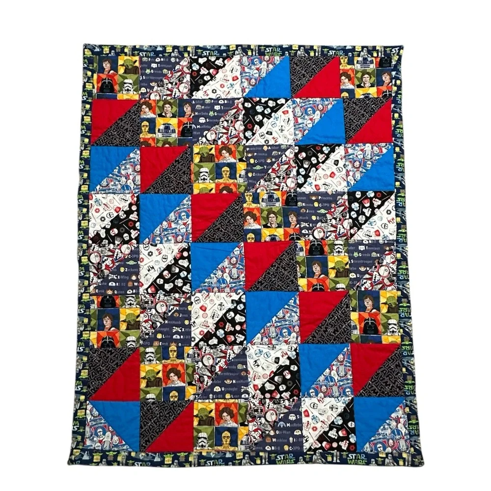 STAR WARS quilt reversible patterns size 45 x 36